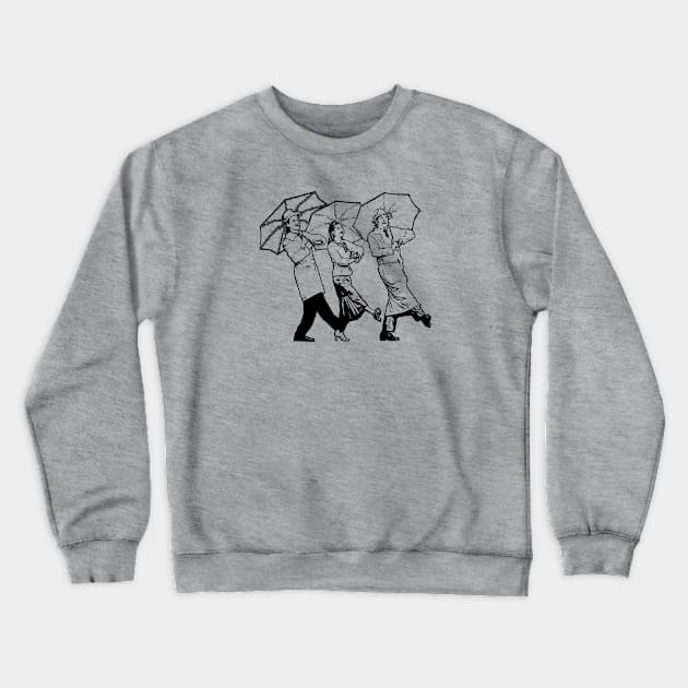 Rain Singin' (black) Crewneck Sweatshirt by BradyRain